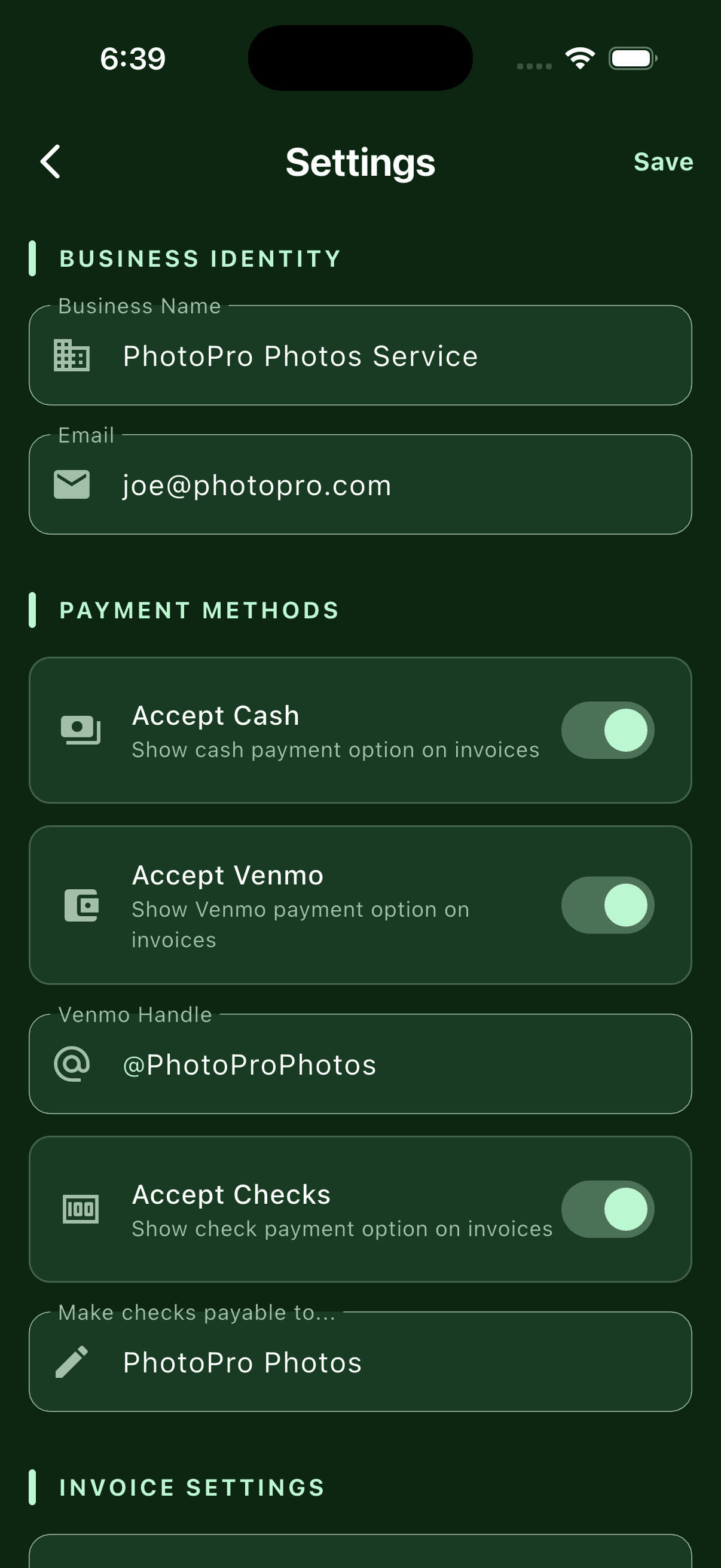 Local-first settings in Modolla